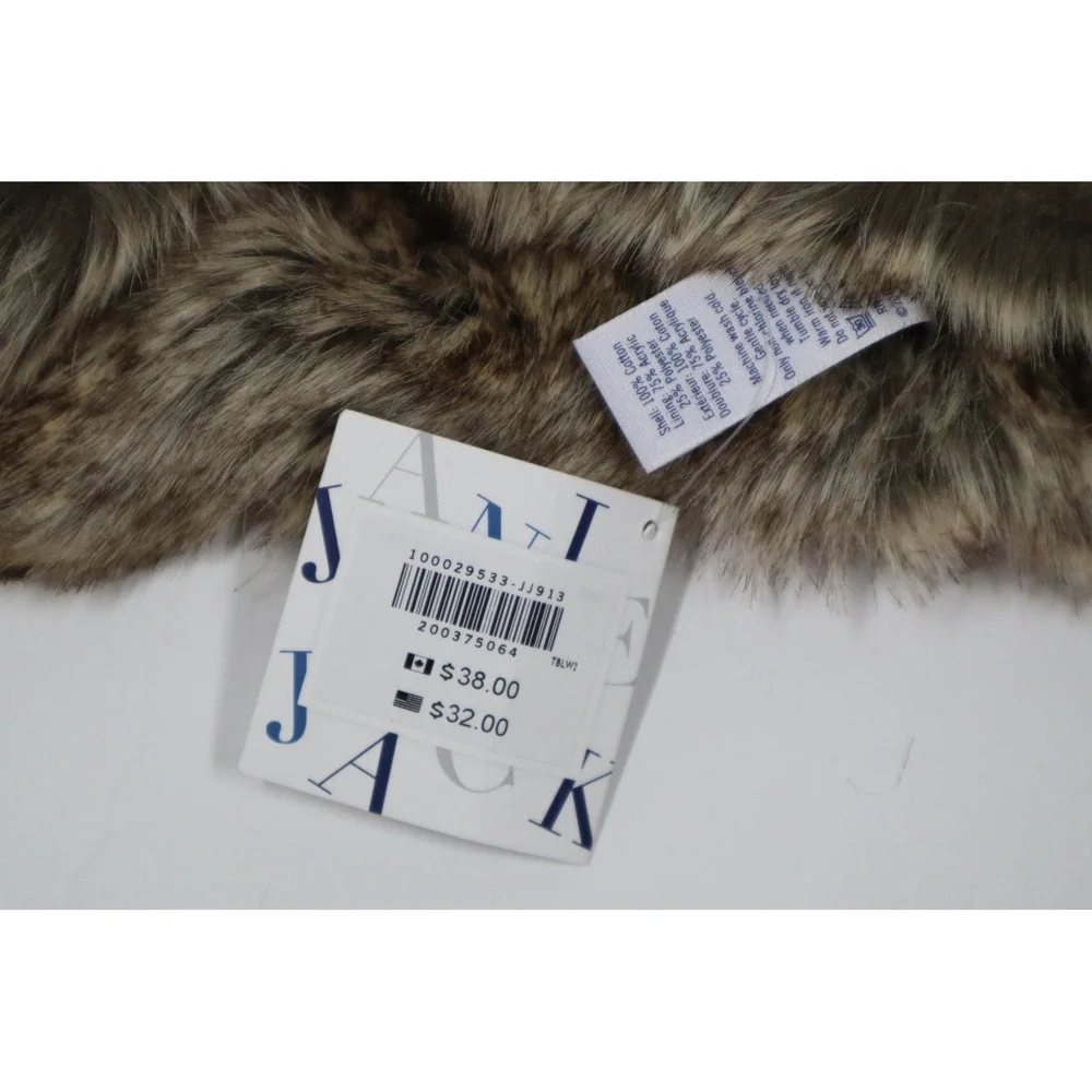 Janie and Jack Faux Fur Lined‎ Hat Hats & Cap - Red, Brown - Size 2-3T